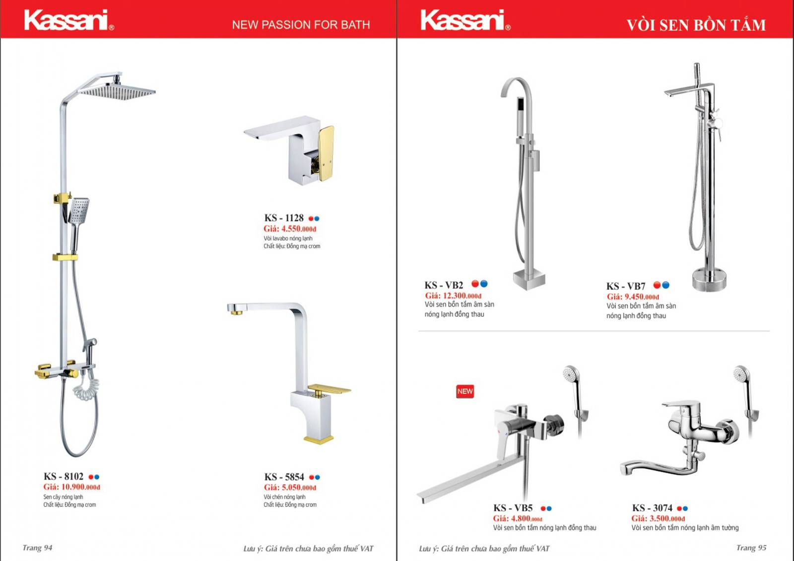 Thiết bị vệ sinh KASSANI Catalogue và bảng giá mới nhất 2024 /Page 48